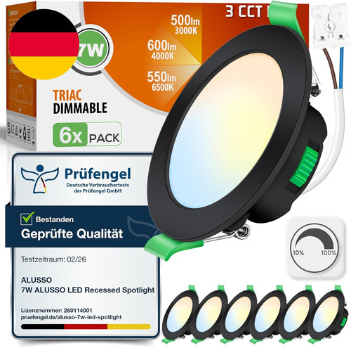 Alusso led einbaustrahler 230v - led,