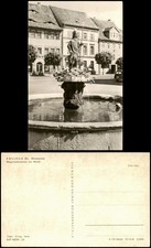 Ansichtskarte Kölleda Wipertusbrunnen am Markt 1966