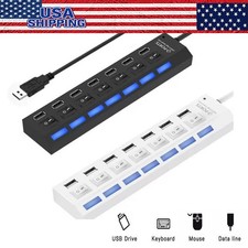 USB Hub 7 Port On/Off Switch