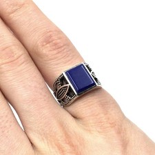 925 Silber Ring Lapislazuli