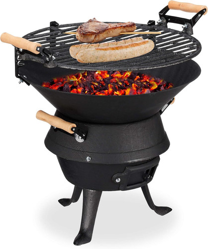 Relaxdays grillfass gusseisen - relaxdays,