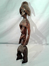 Stammeskunst,kl.Mumuye Puppe,Figur,Tribal Art,Nigeria,Westafrika,Holzschnitzerei