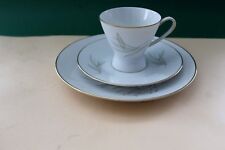 Rosenthal Form 2000 Gräser Kaffeegedeck 3 teilig Weiß mit Goldrand