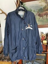 Herren Regenjacke 50 gefüttert  Frankonia Blau Vintage Kapuze