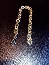 Ü-Ei Metallarmband goldfarben,  Gliederarmband 70er Jahre