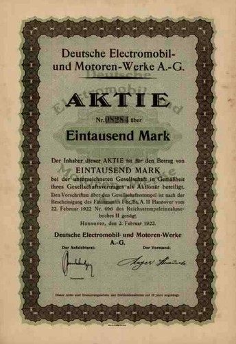 Deutsche electromobil motoren - electromobil,