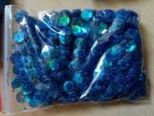 Pailletten Pailetten blau