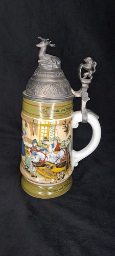 Alter bierkrug porzellan - alter,