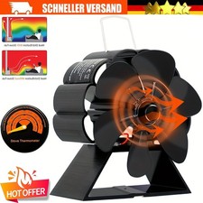 6 Flügel Kaminofen Ventilator