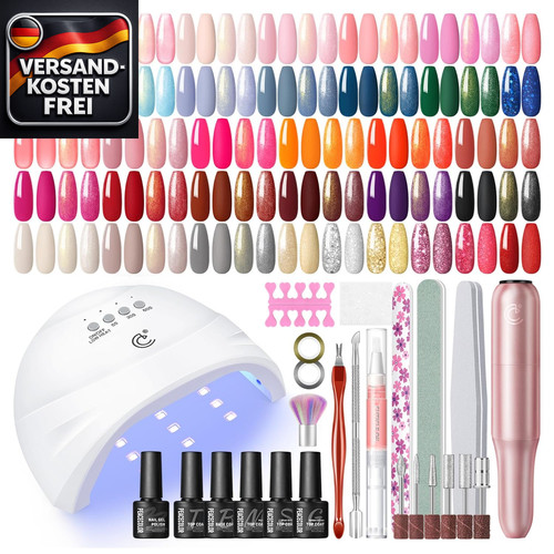 Nagelset mit lampe - mit, uv