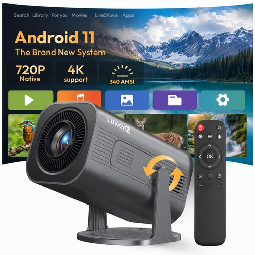 Luxvyn mini beamer uhd - 4k,