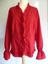 BIANCA Langarm-Rüschenbluse