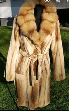 Damen LUXUS Samtnerzmantel