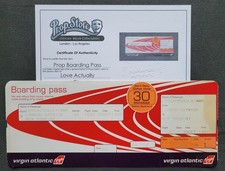 Tatsächlich ... Liebe - Love Actually - Flugticket - Prop - Requisit - PSOL COA