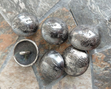 6 Metallknöpfe Alte Münze