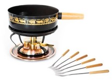 Stöckli Käsefonduegarnitur Alpaufzug Classic, Kupfer