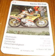 Quartett Motorrad Einzelkarte: Sachs RS- Cup