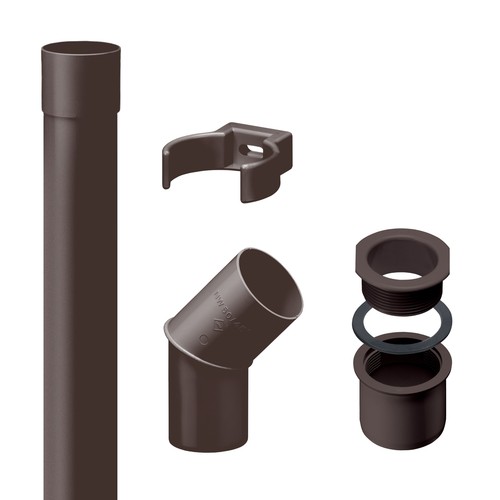 Inefa fallrohr set pvc - set,