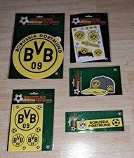 5 ältere BVB Borussia Dortmund Aufkleber, OVP