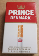 Streichholzschachtel „Prince Denmark“ | unbenutzt | komplett | Zigaretten-Design
