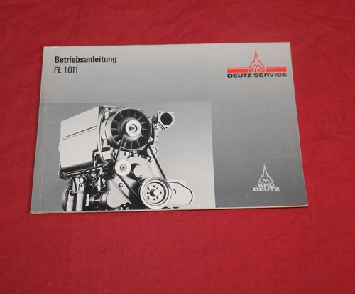Betriebsanleitung deutz motor - betriebsanleitung,
