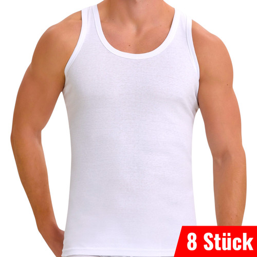 8er pack herren unterhemd - 8er,