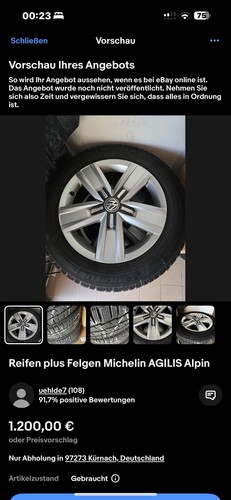 Original michelin reifen - vw,