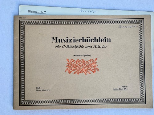Noten musizierbüchlein für - noten,