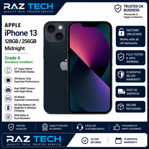 Apple iphone 128gb 256gb - apple, 13