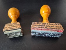 2 alte Firmenstempel