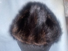 100% NERZ PELZ Luxus Mütze