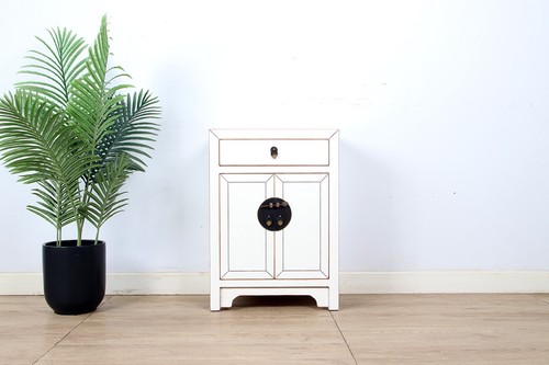 Nachtschrank mit naturholz - nachtschrank,