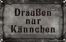 Blechschild 12x18 cm Kaffee