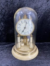 Kaminuhr Glaskuppel Uhr Tisch Uhr Prunkvoll Vintage Retro Nachlass Auflösung