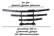 NEU 3er Set Samurai Katana