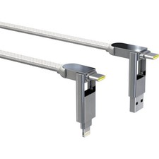 Rolling Square inCharge Ladekabel Multi Universal 6-in-1 Weiß 30cm 100W XLS02R