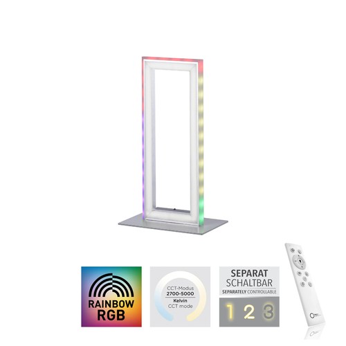 Led tischlampe silber rgb - led,
