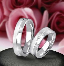 2 Ringe Trauringe Eheringe mit