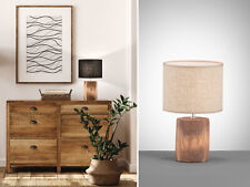 Schöne Nachttischlampen skandinavisches Design, Betonfuß & Lampenschirm Leinen