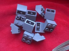 LEGO 11 x Dachstein 3660 2x2 negativ invers dunkelgrau