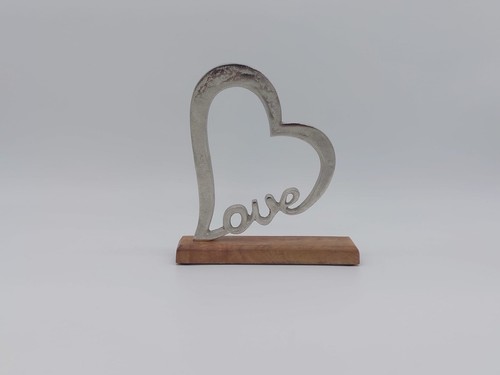 Dekoaufsteller herz mit love - dekoaufsteller,