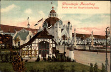 DÜSSELDORF alte Postkarte 1902 Gewerbe- u. Industrie Ausstellung Haupt-Halle