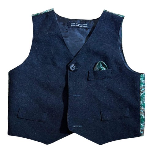 Jungen weste schwarz mit - schwarz,