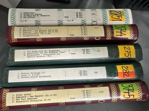 Vhs videokassetten bespielt - bespielt,