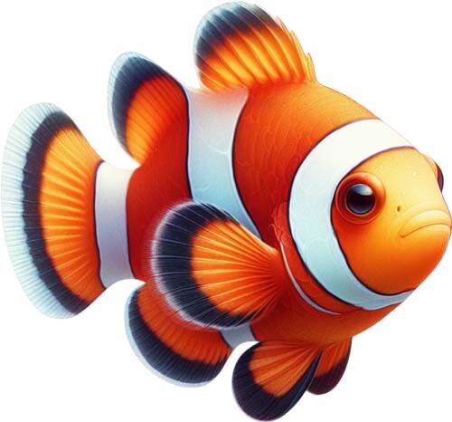 Bunter meeresclown fisch - bunter,