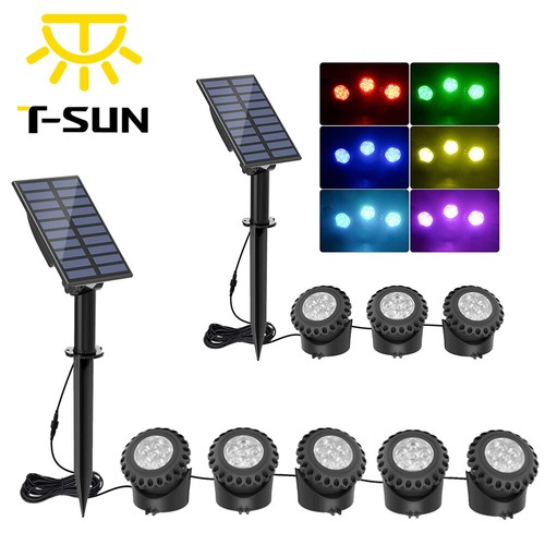 Rgb led solar teichbeleuchtung - rgb,