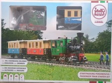 LGB Startpackung/Startset/Anfangspackung Personenzug: Dampflok+Waggons Märklin G
