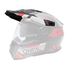 O'Neal D Series Square Visor Helm Blende Schirm grau/rot Oneal