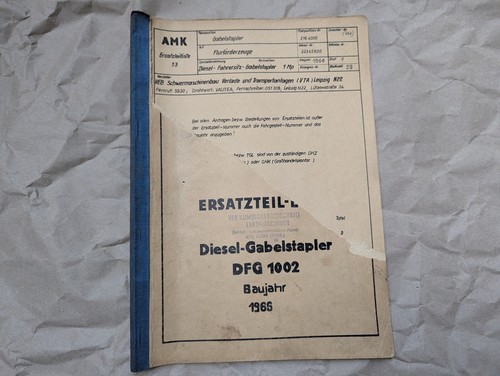 Ddr gabelstapler anleitung - ddr,