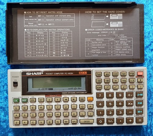 Sharp pocket computer 1403h - sharp,
